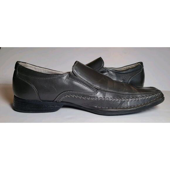 Steve Madden Shoes Mens 11.5 Trace Loafers Charcoal Square Toe Casual Dress - Picture 9 of 10